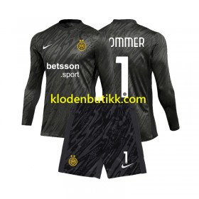 Inter Milan Yann Sommer 1 Keeper Barn Tredje Fotballdrakt 2024/25 Langermet